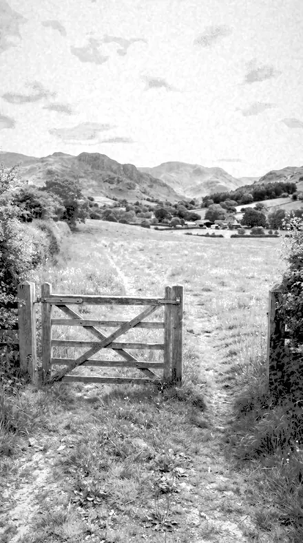 Vein Detail applied to The field, red filtered